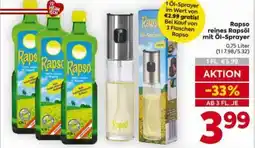 Billa Rapso reines rapsöl mit öl-sprayer Angebot