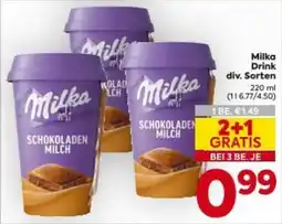 Billa Milka Drink Angebot