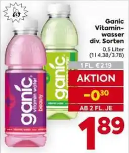Billa Ganic Vitamin- wasser Angebot