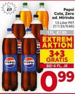 Billa Pepsi Cola, Zero od. Mirinda Angebot