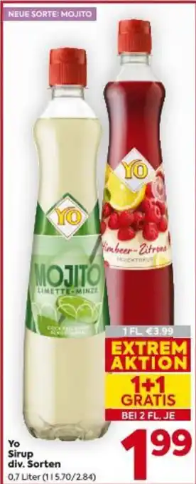 Billa Yo Sirup Angebot