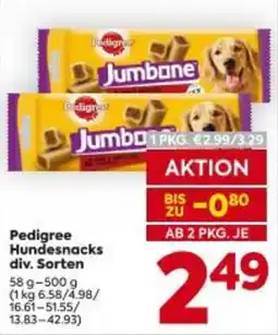 Billa Pedigree Hundesnacks Angebot