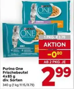 Billa Purina One Frischebeutel Angebot