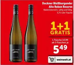 Interspar Dockner Weißburgunder Alte Reben Reserve Angebot