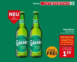 Interspar Gösser Märzen Angebot