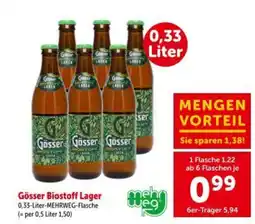 Interspar Gösser Biostoff Lager Angebot