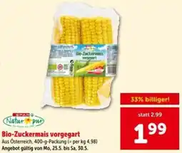 Interspar Bio-Zuckermais vorgegart Angebot