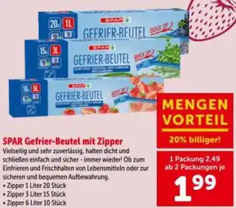 Interspar Spar gefrier-beutel mit zipper Angebot