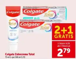 Interspar Colgate Zahncreme Total Angebot