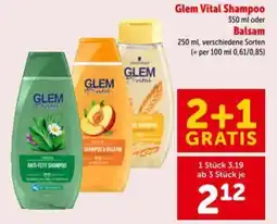 Interspar Glem Vital Shampoo oder Balsam Angebot