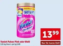 Interspar Vanish Pulver Pink oder Weiß Angebot