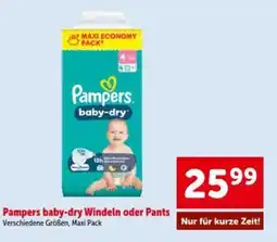 Interspar Pampers baby-dry Windeln oder Pants Angebot