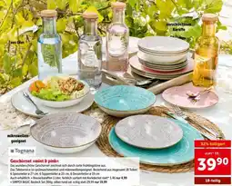Interspar Geschirrset mint & pink Angebot