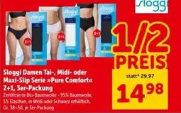 Interspar Sloggi Damen Tai, Midi oder Maxi Slip Serie Pure Comfort Angebot