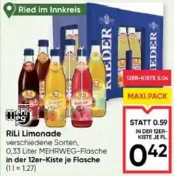 Maximarkt Rieder RiLi Limonade Angebot