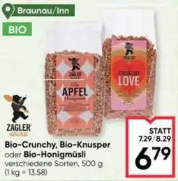 Maximarkt Bio-Crunchy, Bio-Knusper oder Bio-Honigmüsli Angebot
