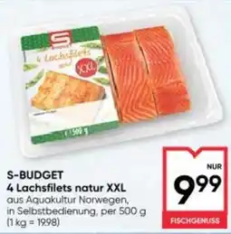 Maximarkt S-budget 4 Lachsfilets natur XXL Angebot
