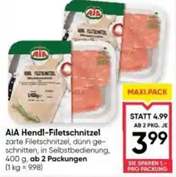 Maximarkt AIA Hendl-Filetschnitzel Angebot