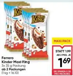 Maximarkt Ferrero Kinder Maxi King Angebot