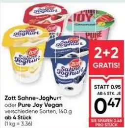 Maximarkt Zott Sahne-Joghurt oder Pure Joy Vegan Angebot
