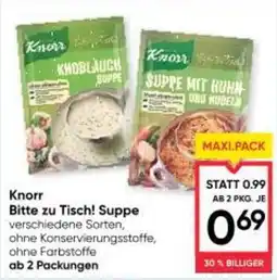 Maximarkt Knorr Bitte zu Tisch! Suppe Angebot