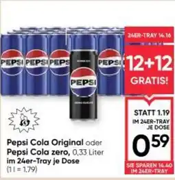 Maximarkt Pepsi Cola Original oder Pepsi Cola zero Angebot