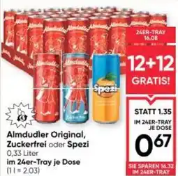 Maximarkt Almdudler Original, Zuckerfrei oder Spezi Angebot