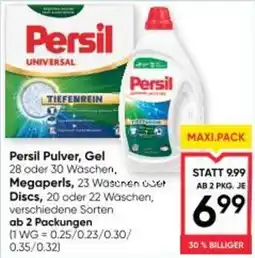 Maximarkt Persil Pulver, Gel Megaperls oder Discs Angebot
