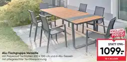 Maximarkt Alu-Tischgruppe Versaille Angebot