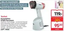 Maximarkt Tefal Dampfglätter DT9814 Aerosteam Angebot