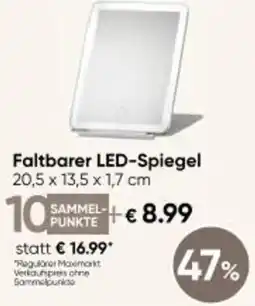 Maximarkt Faltbarer LED-Spiegel Angebot