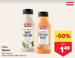 MPreis Felix Sauce Angebot
