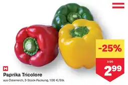 MPreis Paprika Tricolore Angebot