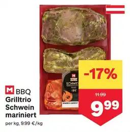 MPreis BBQ Grilltrio Schwein mariniert Angebot