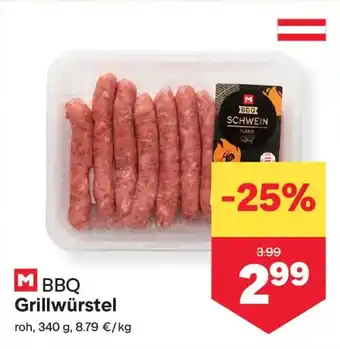 MPreis BBQ Grillwürstel Angebot