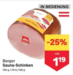 MPreis Berger Sauna-Schinken Angebot