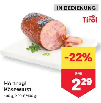 MPreis Hörtnagl Käsewurst Angebot