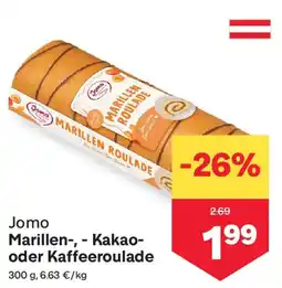 MPreis Jomo Marillen-, - Kakao- oder Kaffeeroulade Angebot