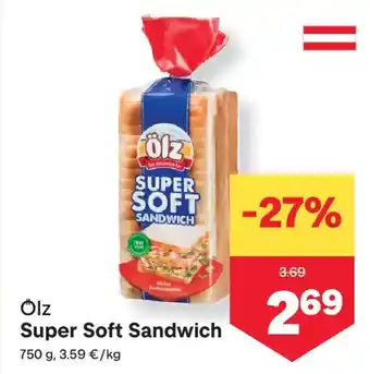 MPreis Ölz Super Soft Sandwich Angebot