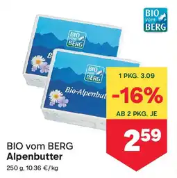 MPreis BIO vom BERG Alpenbutter Angebot