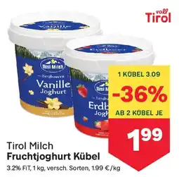 MPreis Tirol Milch Fruchtjoghurt Kübel Angebot