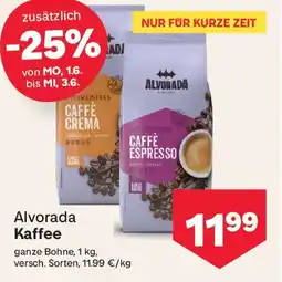 MPreis Alvorada Kaffee Angebot