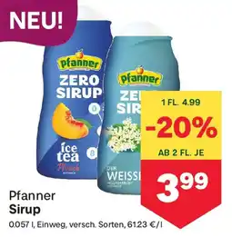 MPreis Pfanner Sirup Angebot