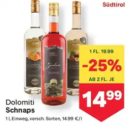 MPreis Dolomiti Schnaps Angebot
