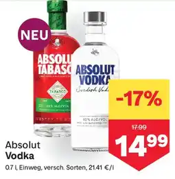 MPreis Absolut Vodka Angebot