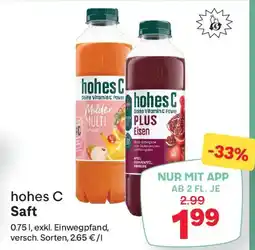 MPreis Hohes c saft Angebot