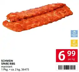 Transgourmet Schwein spare ribs Angebot