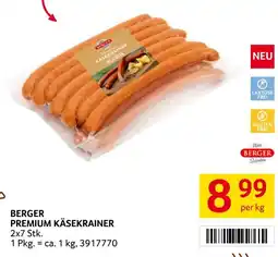 Transgourmet Berger premium käsekrainer Angebot