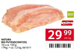 Transgourmet Natura bio putenschnitzel Angebot