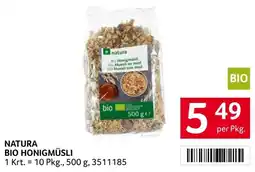 Transgourmet Natura bio honigmüsli Angebot